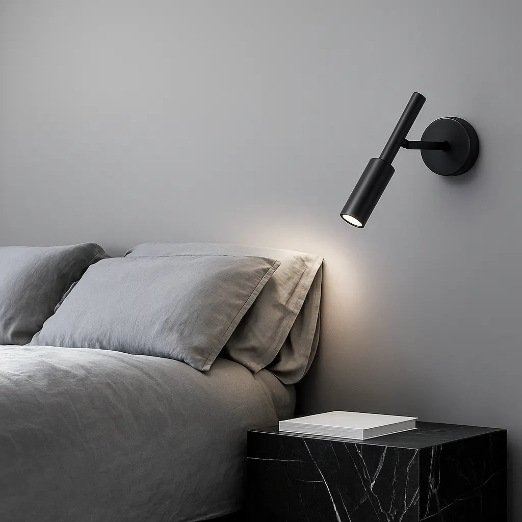 Applique murale dorée design géométrique en métal réglable LED intégrée