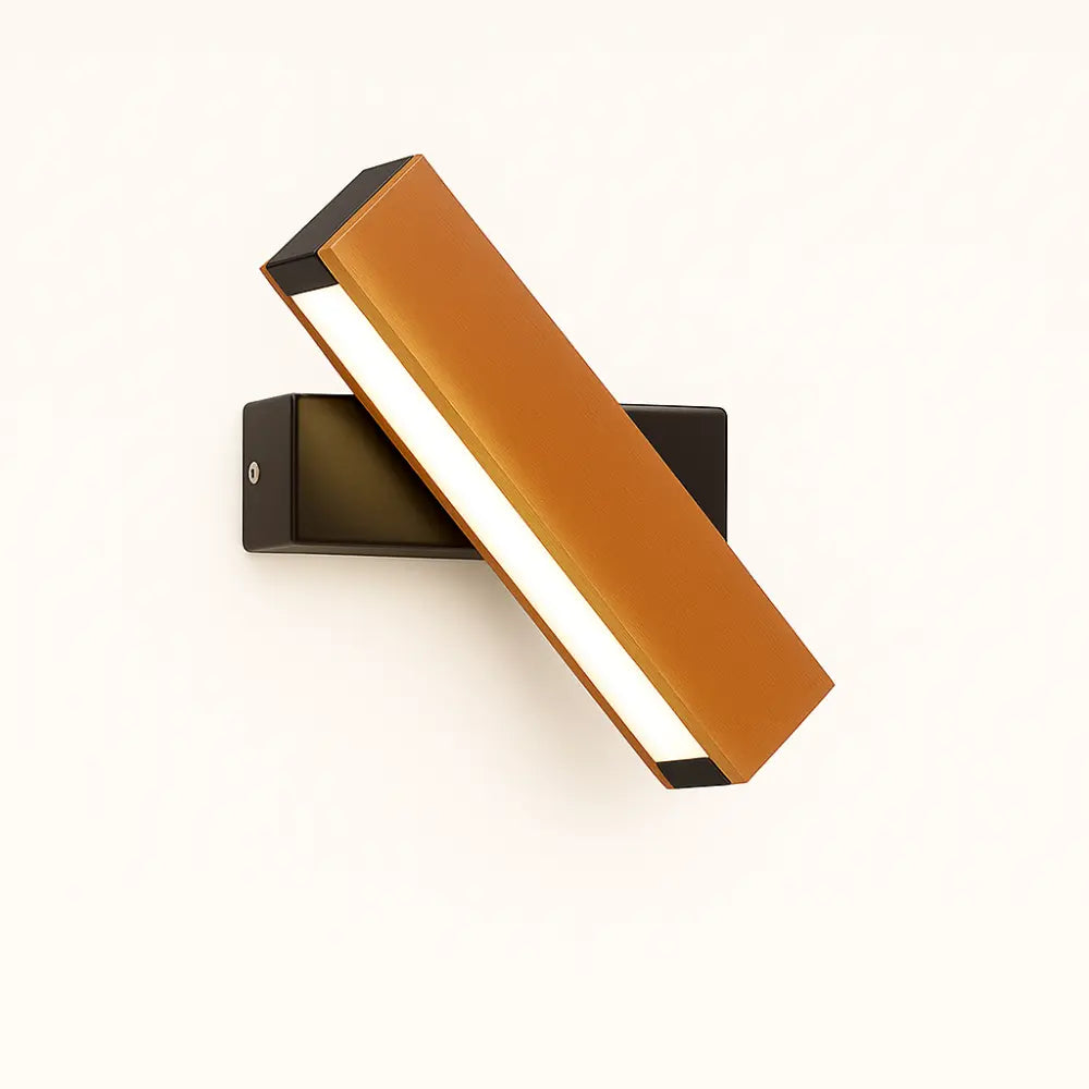 Applique murale bois LED rotative style nordique éclairage fonctionnel