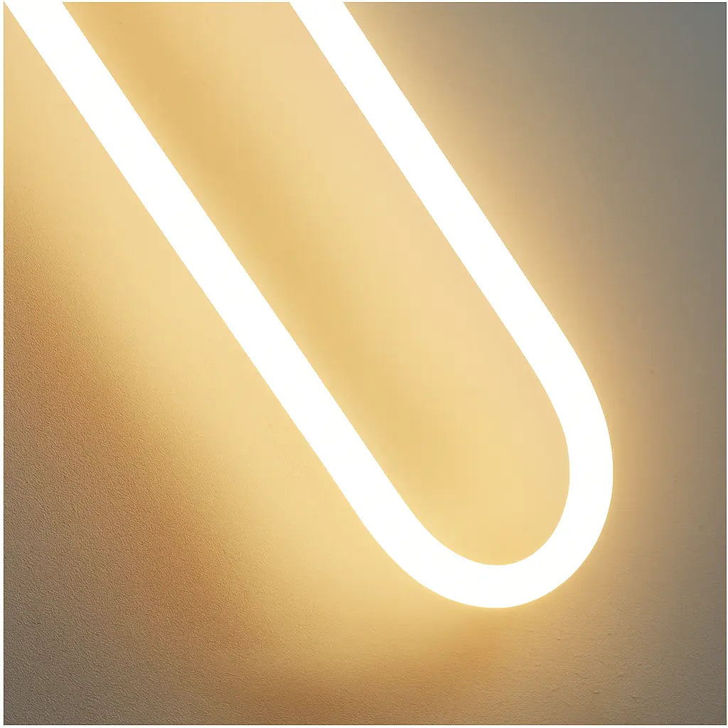 Applique murale dorée LED U inversé fer acrylique chambre salon