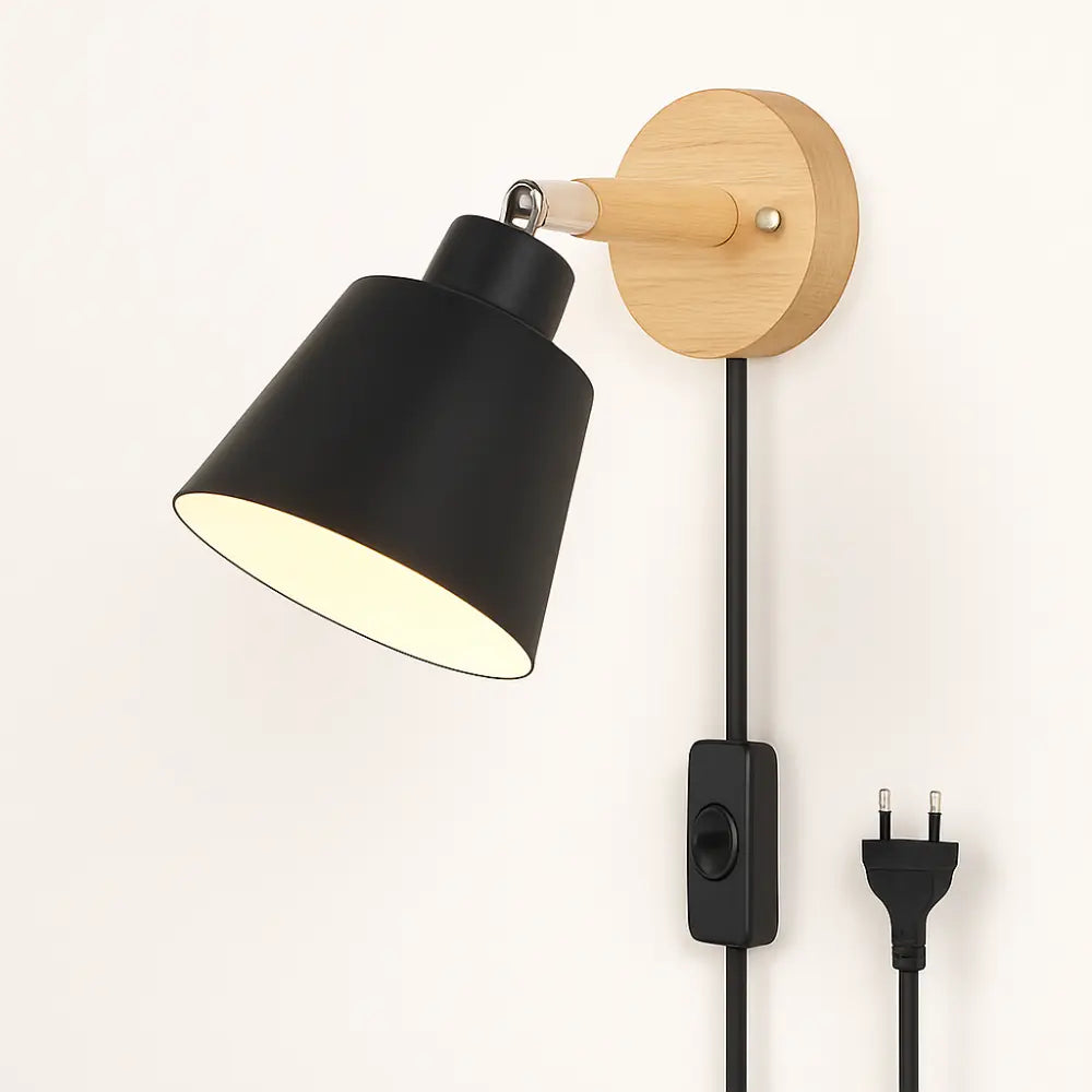 Applique murale bois style nordique clair design minimaliste doux épuré ambiance chaleureuse contrôle facile