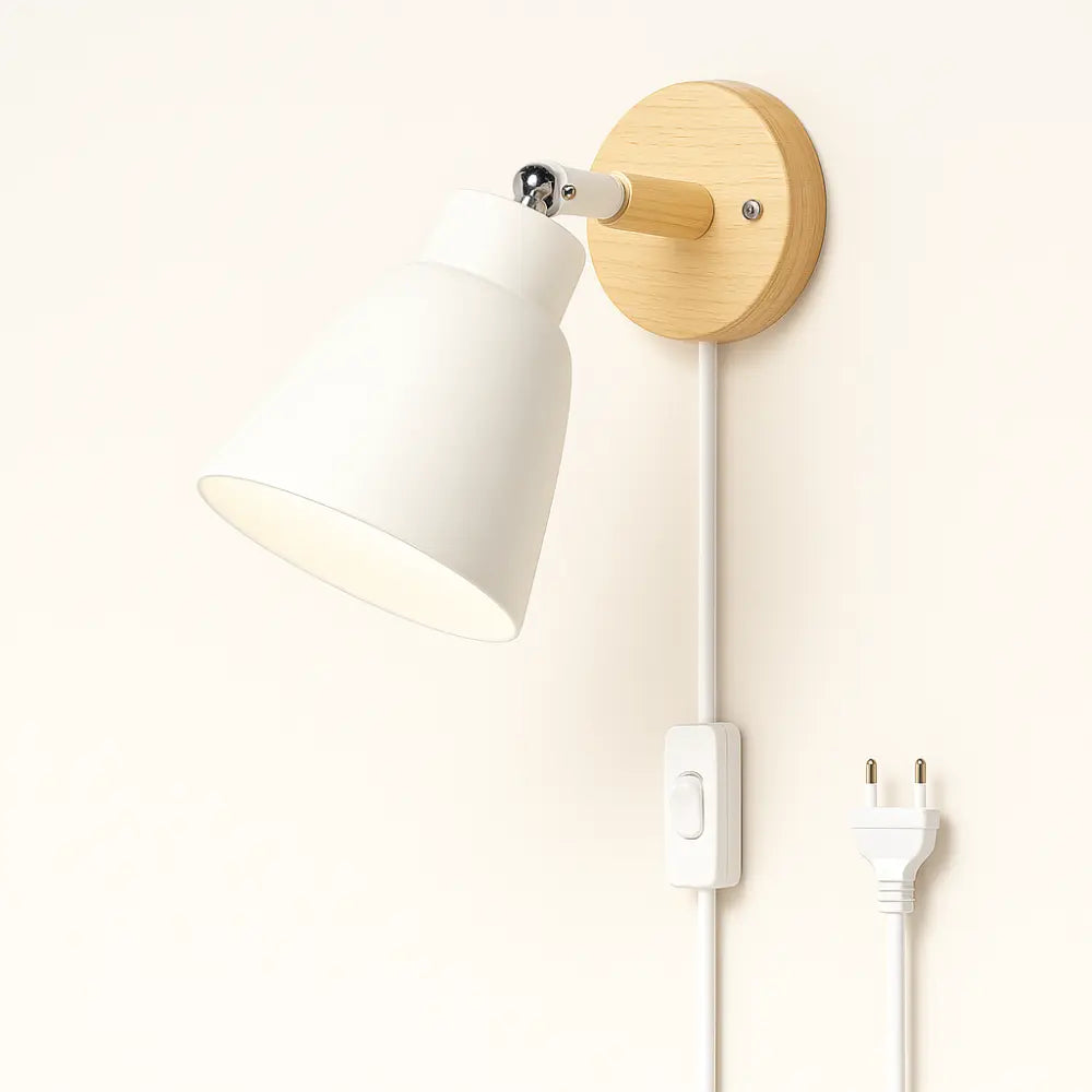 Applique murale bois style nordique clair design minimaliste doux épuré ambiance chaleureuse contrôle facile