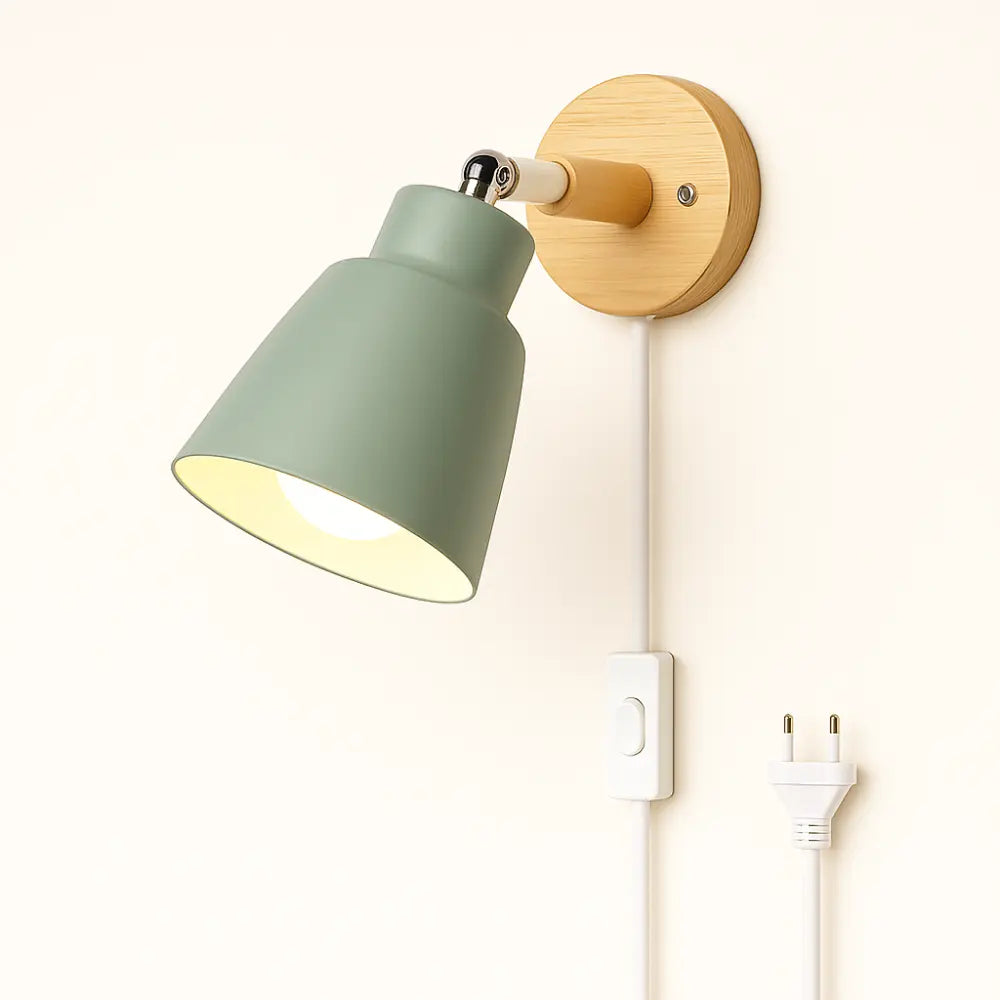 Applique murale bois style nordique clair design minimaliste doux épuré ambiance chaleureuse contrôle facile