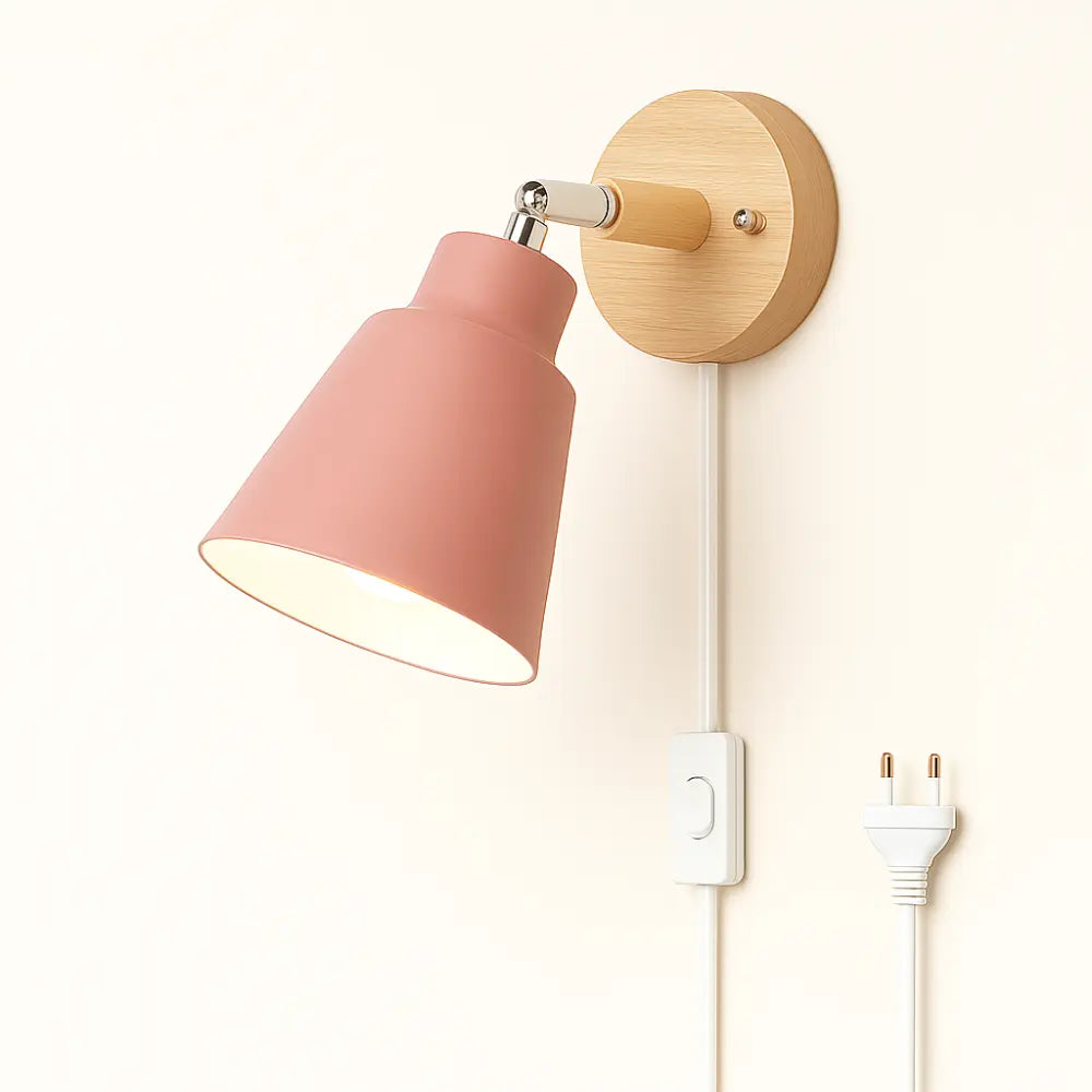 Applique murale bois style nordique clair design minimaliste doux épuré ambiance chaleureuse contrôle facile