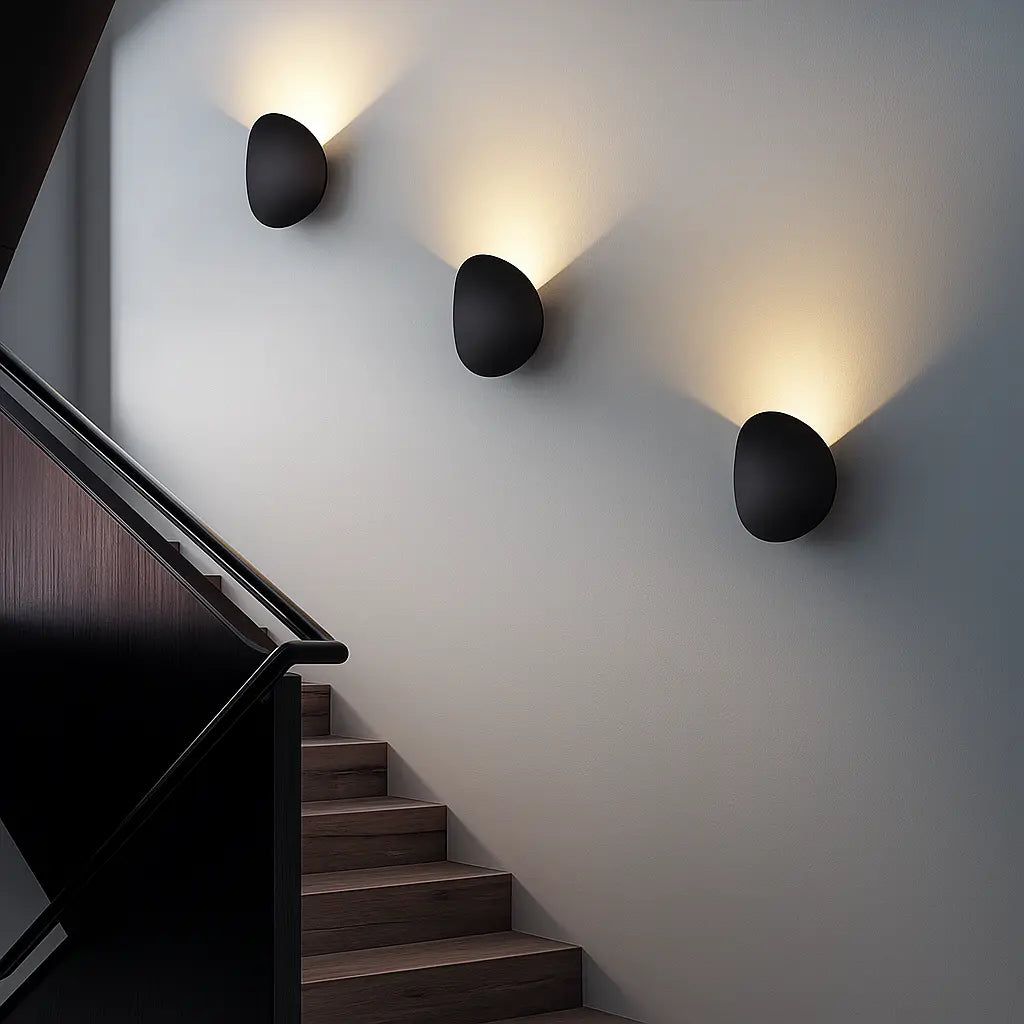 Applique murale ronde en aluminium LED design moderne blanc