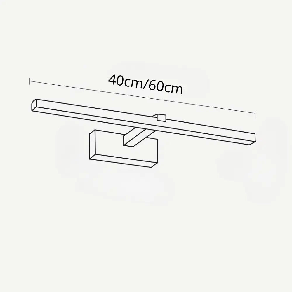 Applique murale salle de bain design moderne LED blanche en aluminium IP44