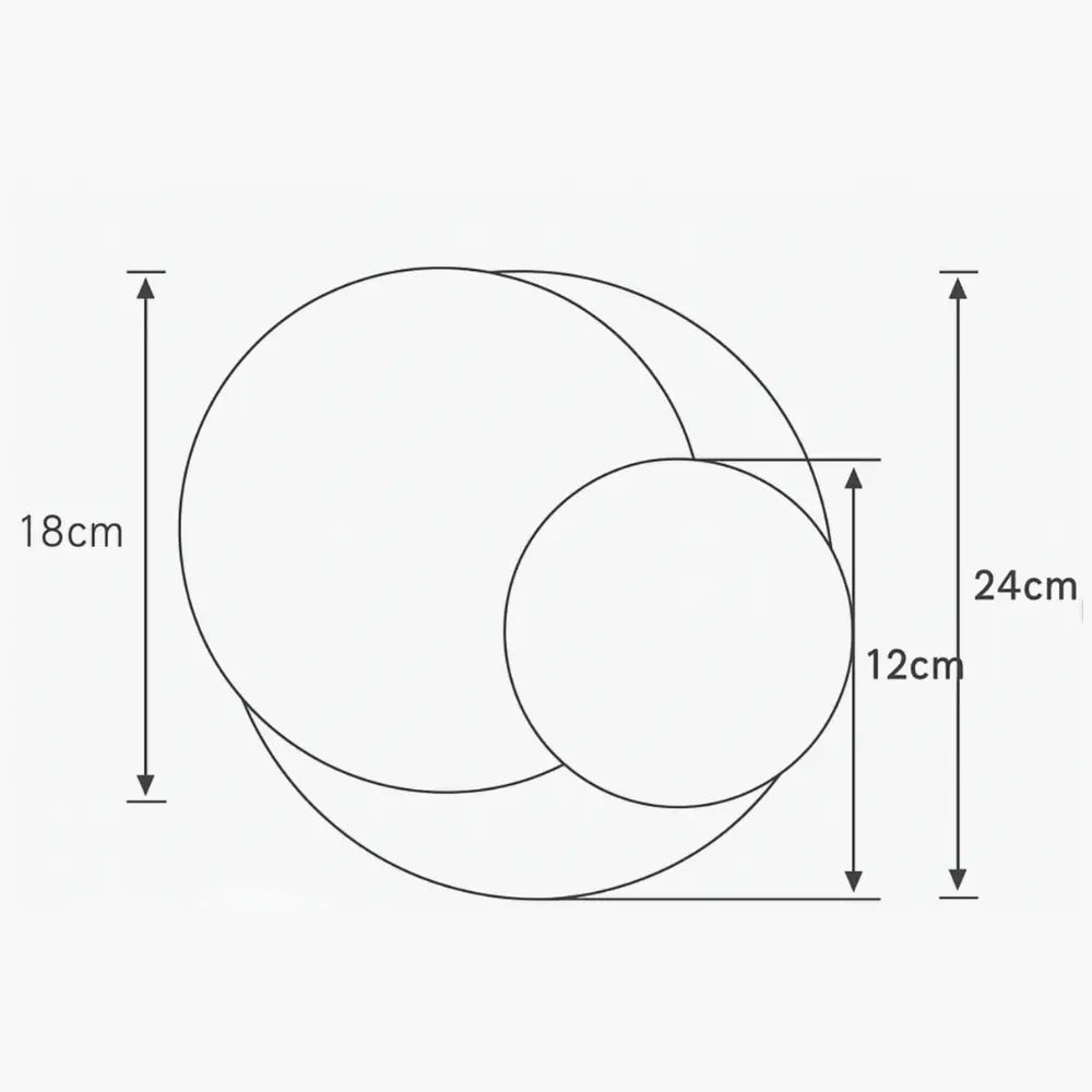 Applique murale ronde LED moderne ajustable métal finition acrylique