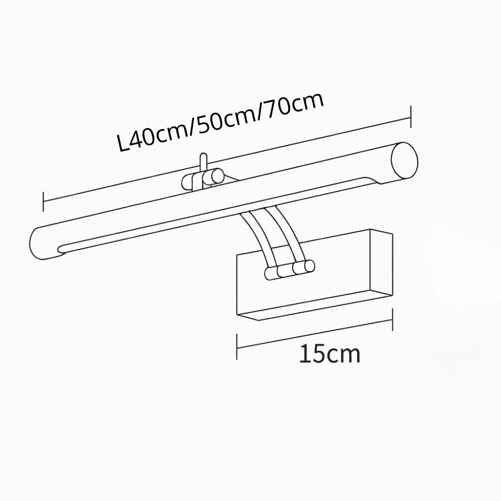 Applique murale salle de bain LED étanche design moderne en aluminium