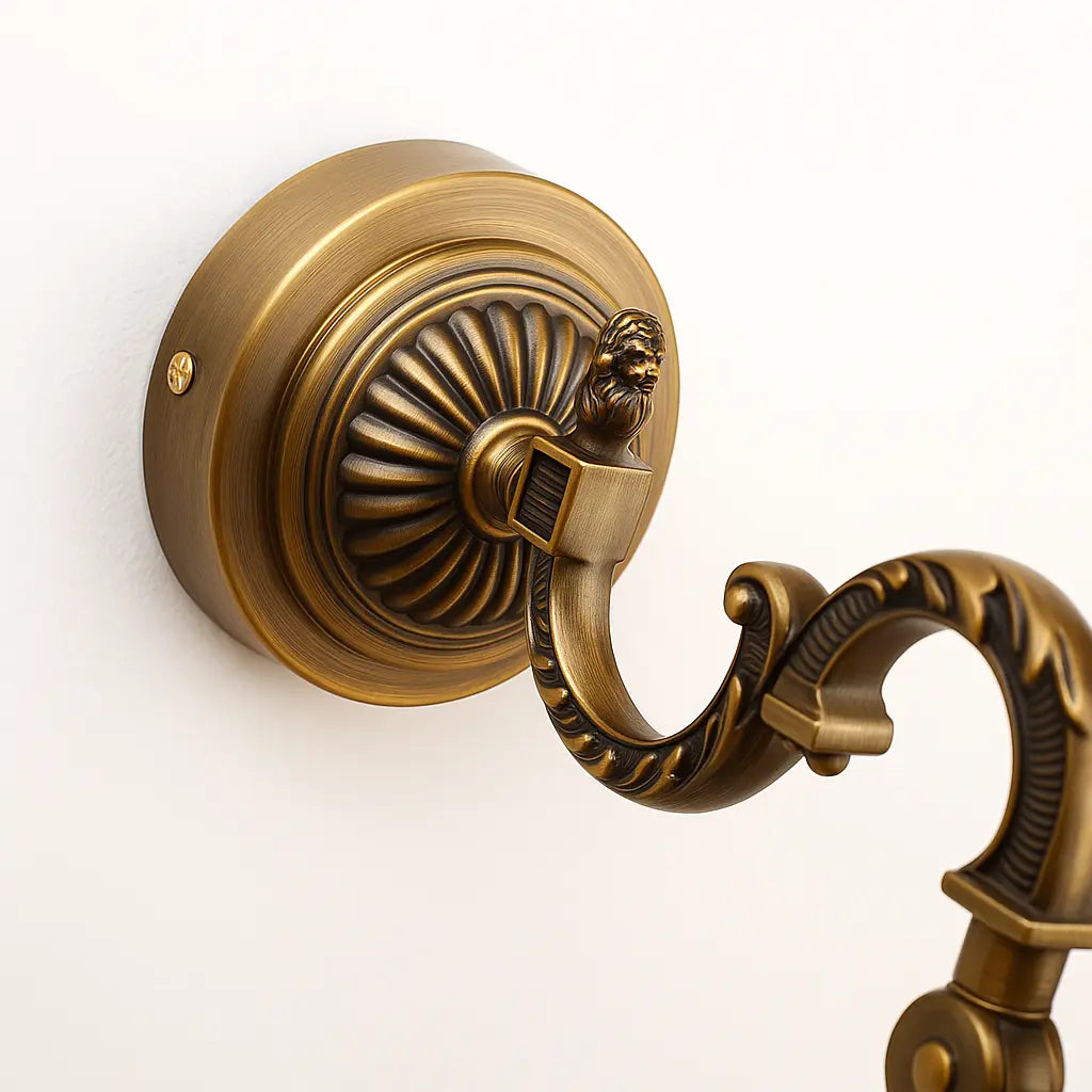 Applique murale dorée laiton rétro LED pour miroir salle de bain