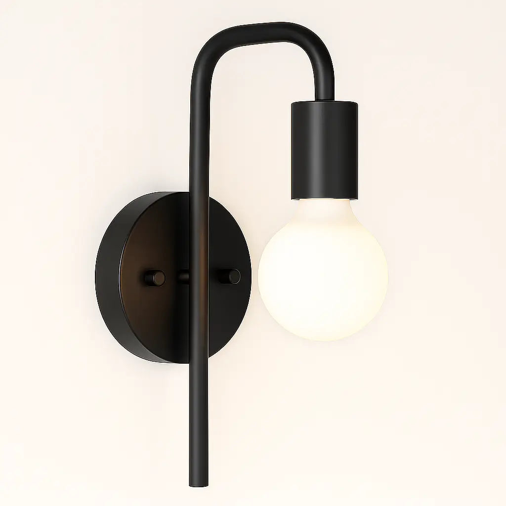 Applique murale dorée métal brossé design minimaliste style E27