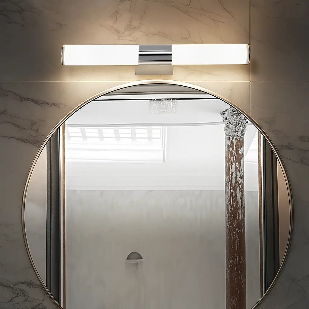 Applique murale salle de bain LED étanche en acrylique blanc