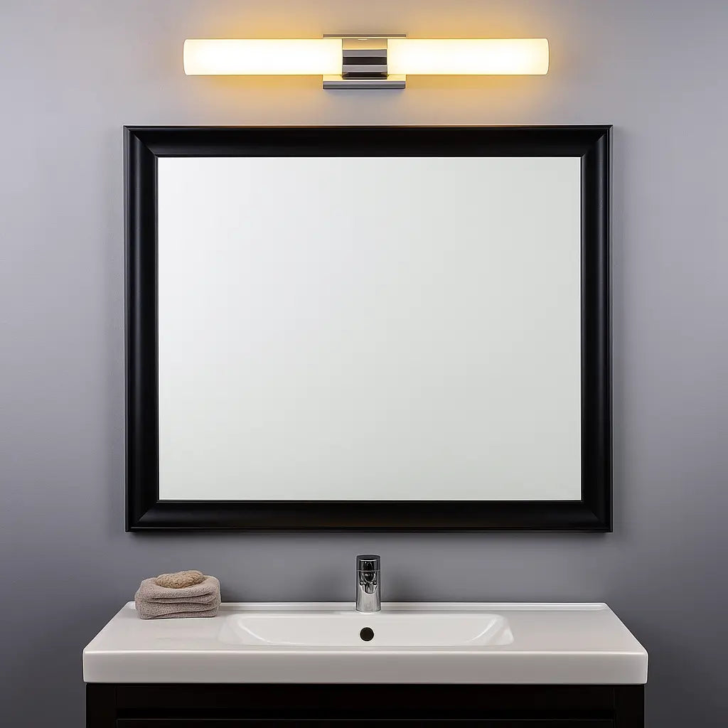 Applique murale salle de bain LED étanche en acrylique blanc
