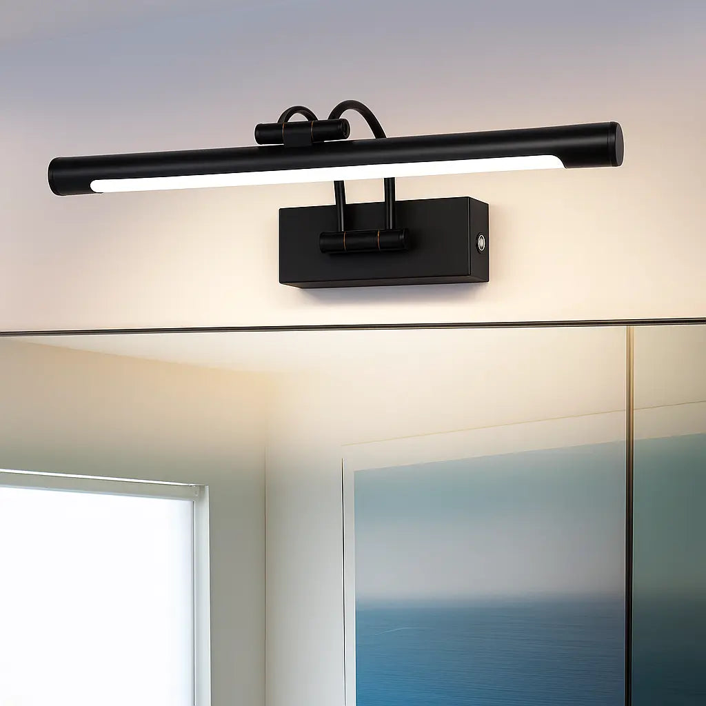 Applique murale dorée en forme élégante avec éclairage LED intégré robuste en aluminium