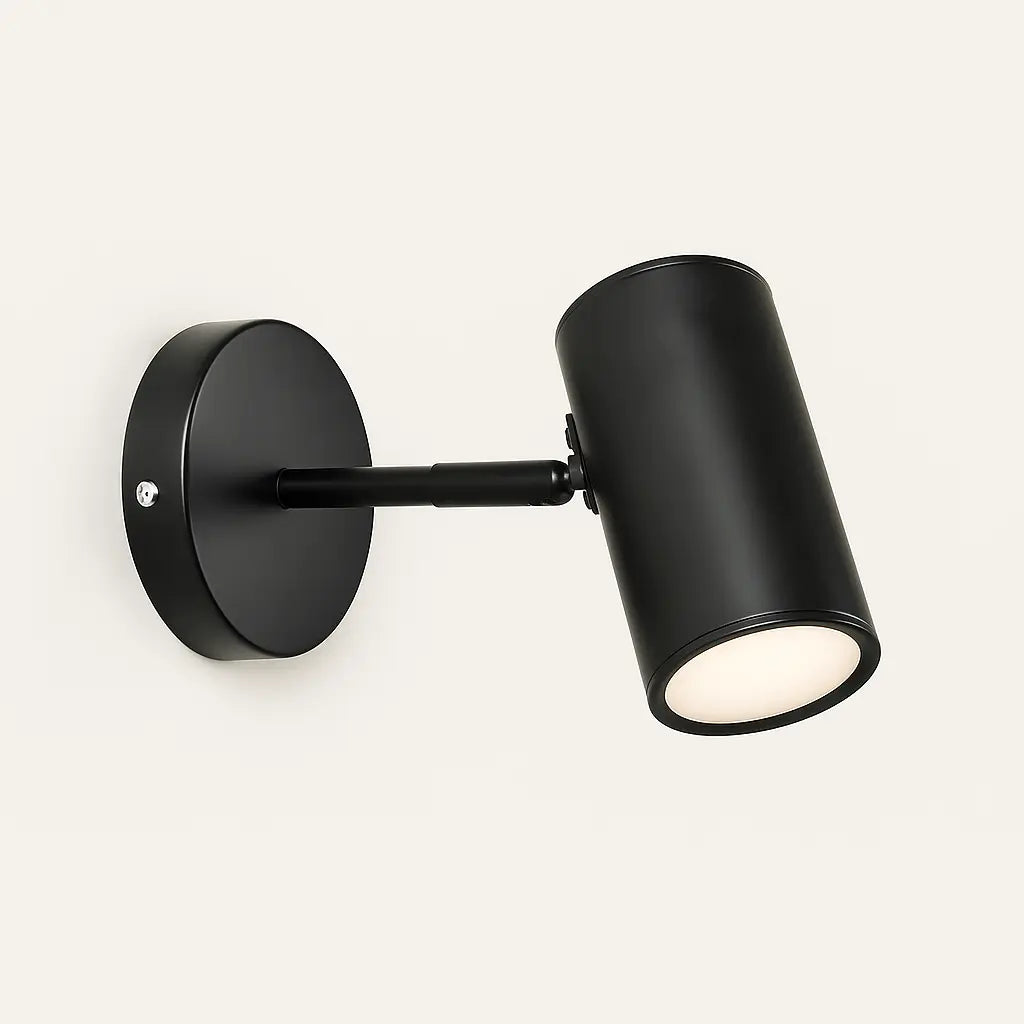 Applique murale dorée design cylindrique orientable style moderne