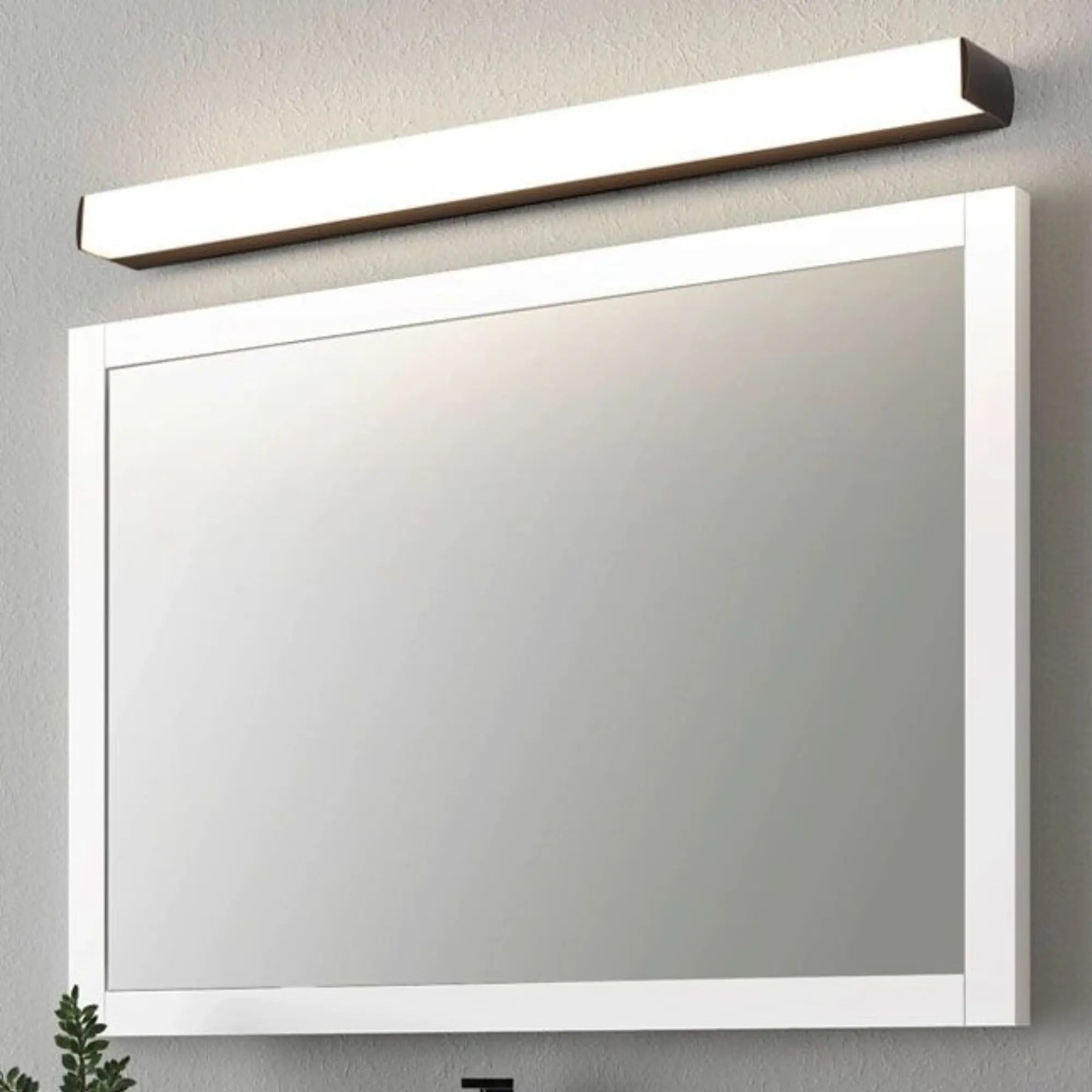 Applique murale salle de bain LED miroir design linéaire noir argent disponible tailles diverses