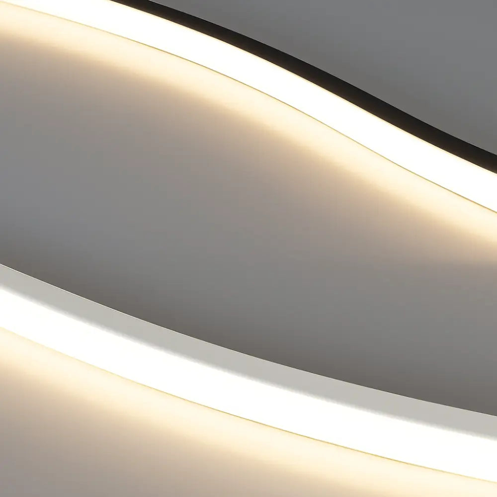 Applique murale dorée LED moderne incurvée en alliage métallique