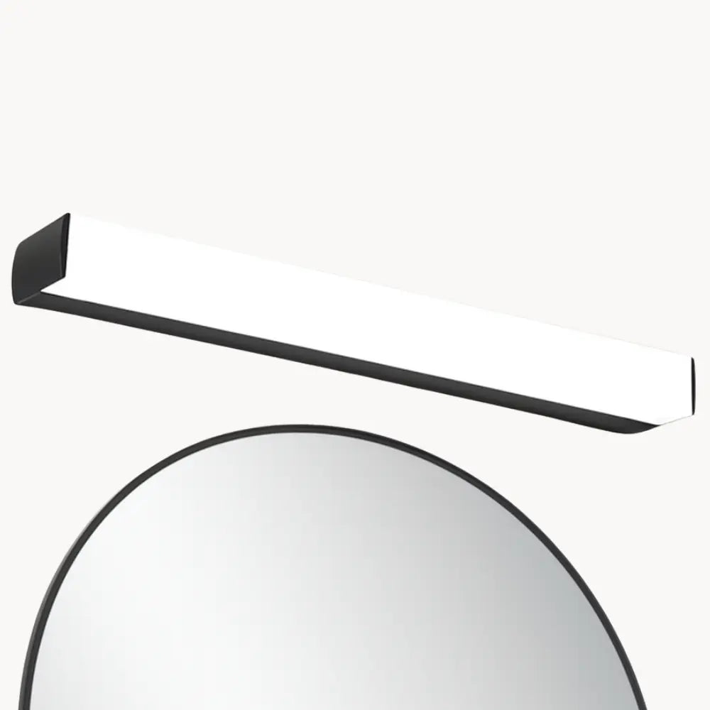 Applique murale salle de bain LED miroir design linéaire noir argent disponible tailles diverses