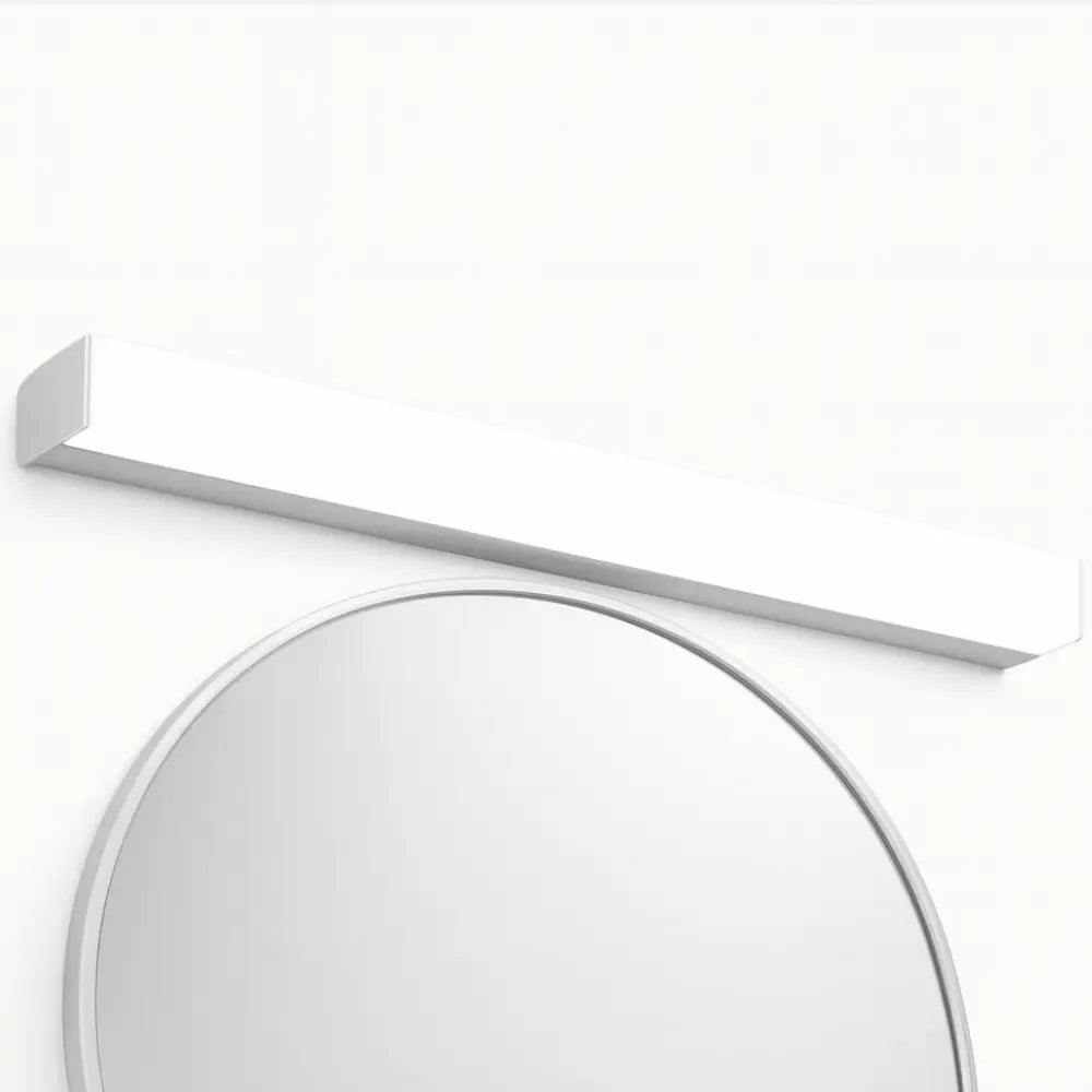 Applique murale salle de bain LED miroir design linéaire noir argent disponible tailles diverses