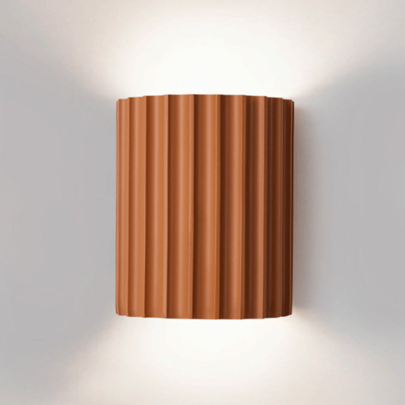 Applique Murale Design Italien LED Terracotta Striée