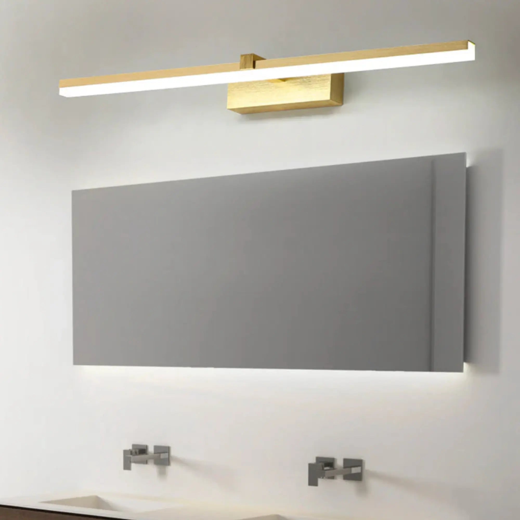 Applique murale salle de bain LED design pour miroir en acier élégant et moderne