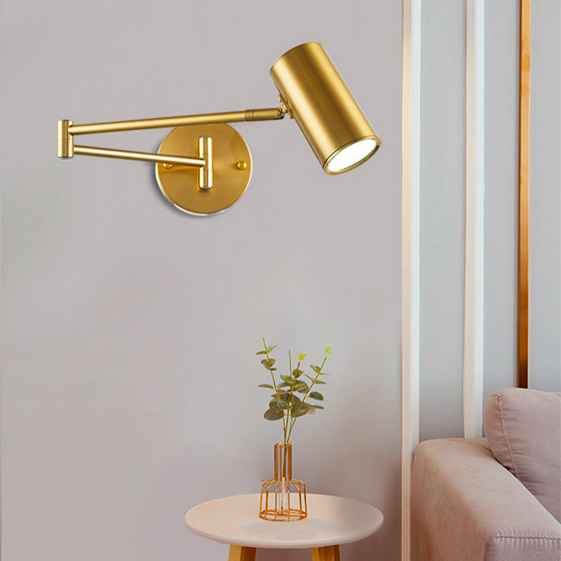 Applique Murale design italien LED Dorée Orientable