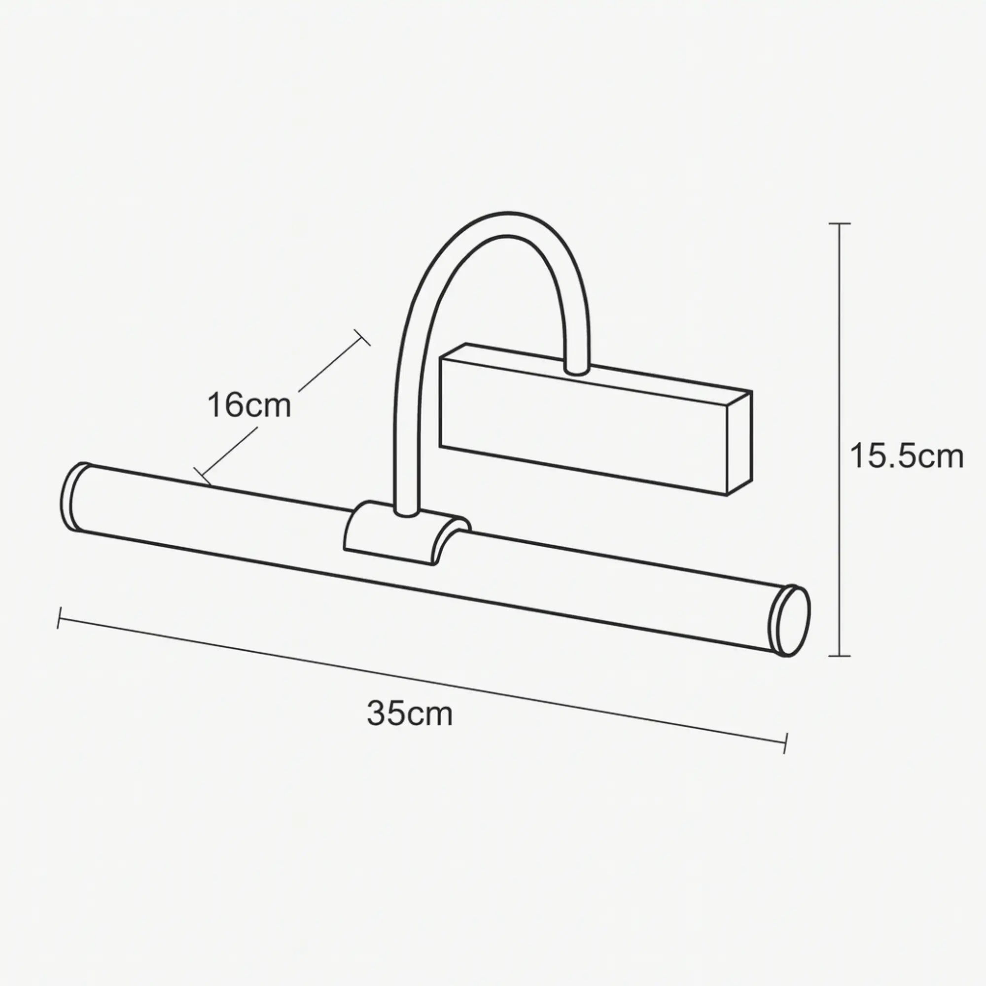 Applique murale dorée LED rechargeable directionnelle avec télécommande ajustable en hauteur