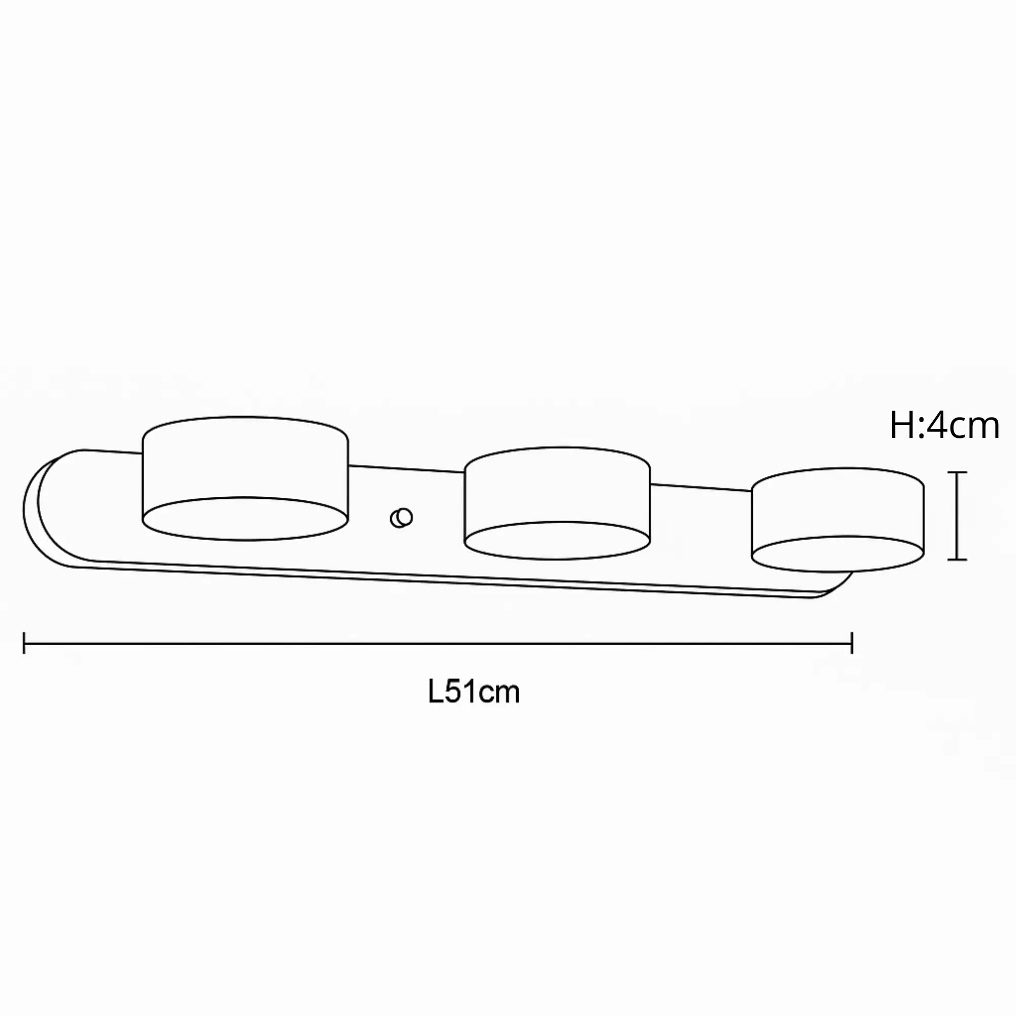 Applique murale LED pour salle de bain en bois clair travertin design minimaliste