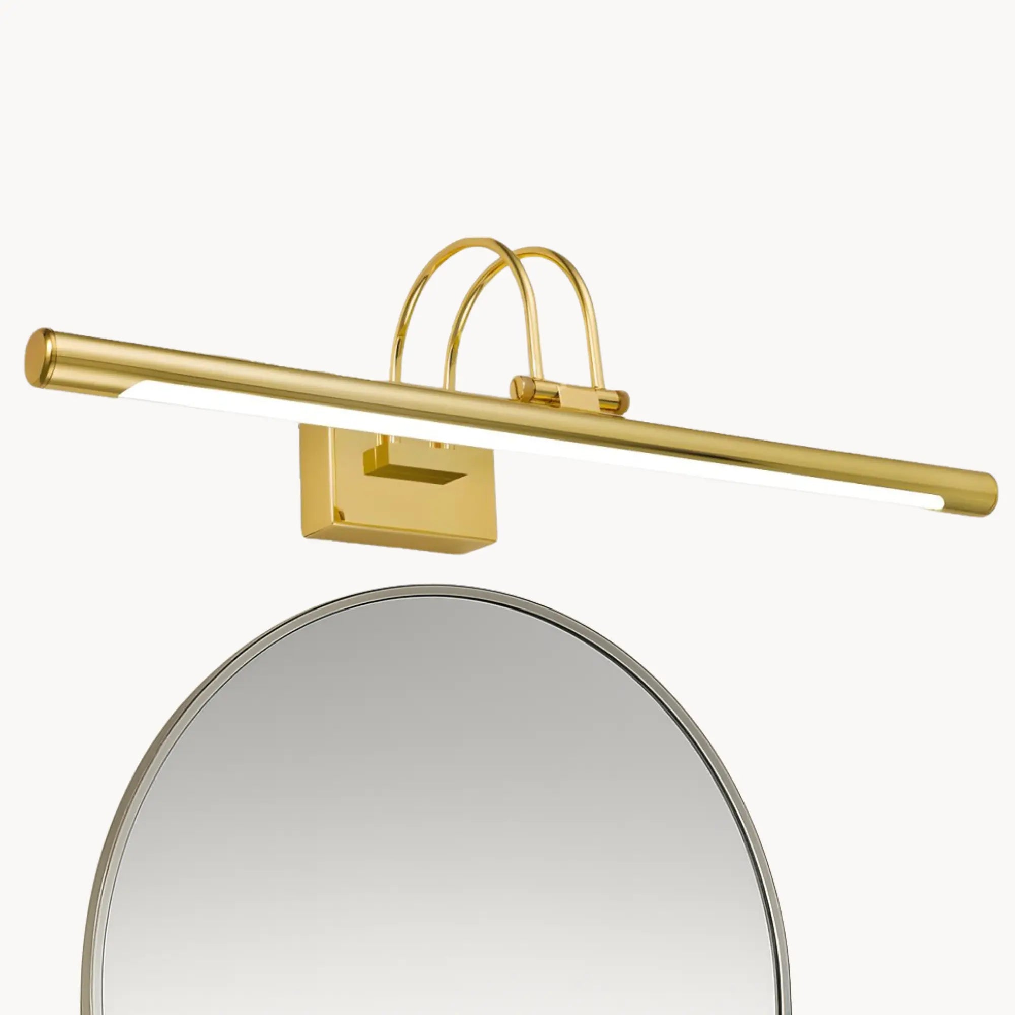 Applique murale salle de bain LED pour miroir moderne en bronze, or ou chrome, 41 cm ou 55 cm