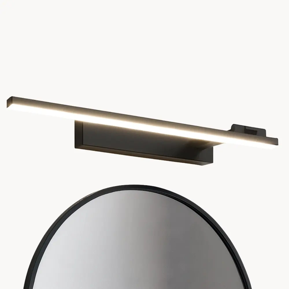 Applique murale salle de bain LED design linéaire orientable noire ou blanche