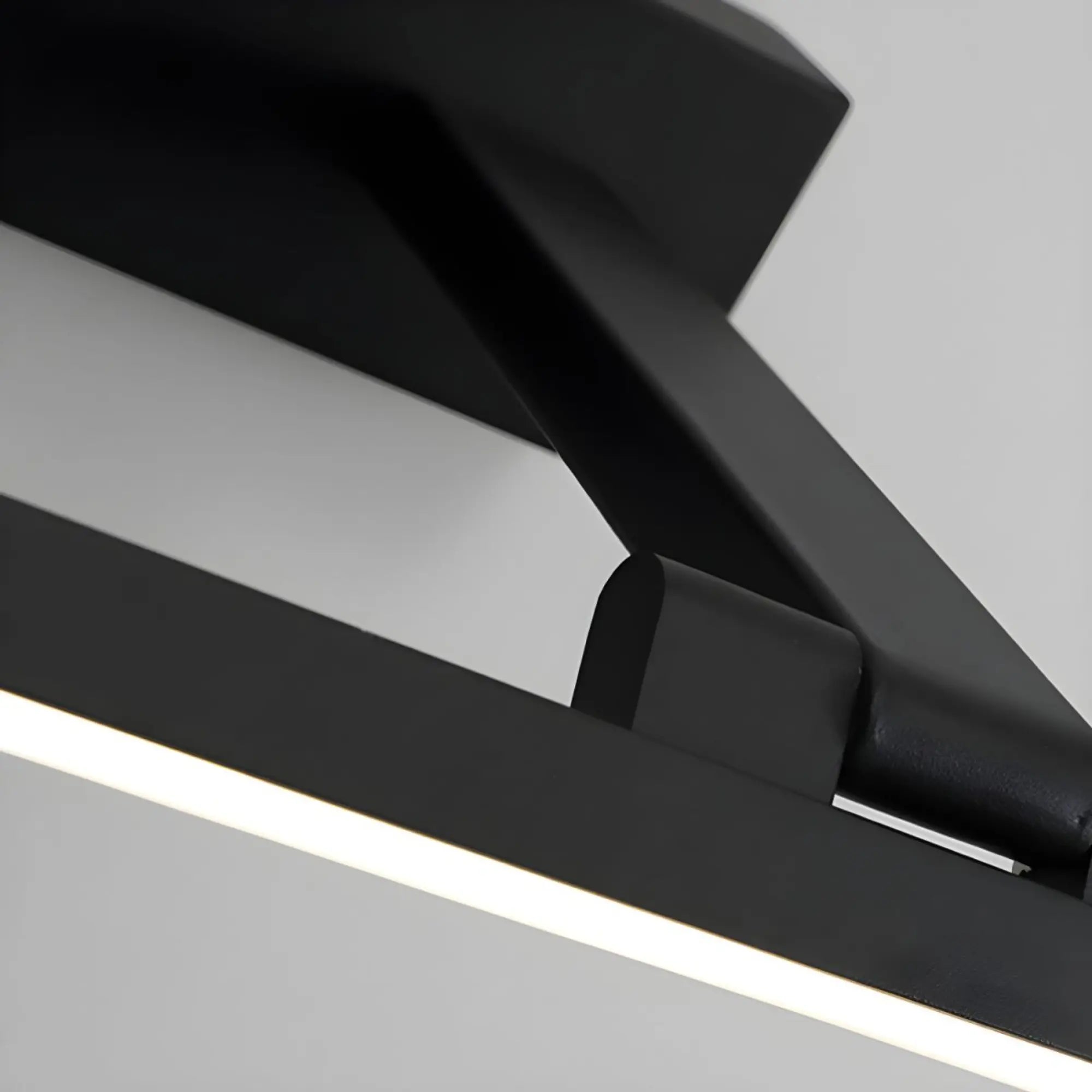 Applique murale salle de bain LED design linéaire orientable noire ou blanche