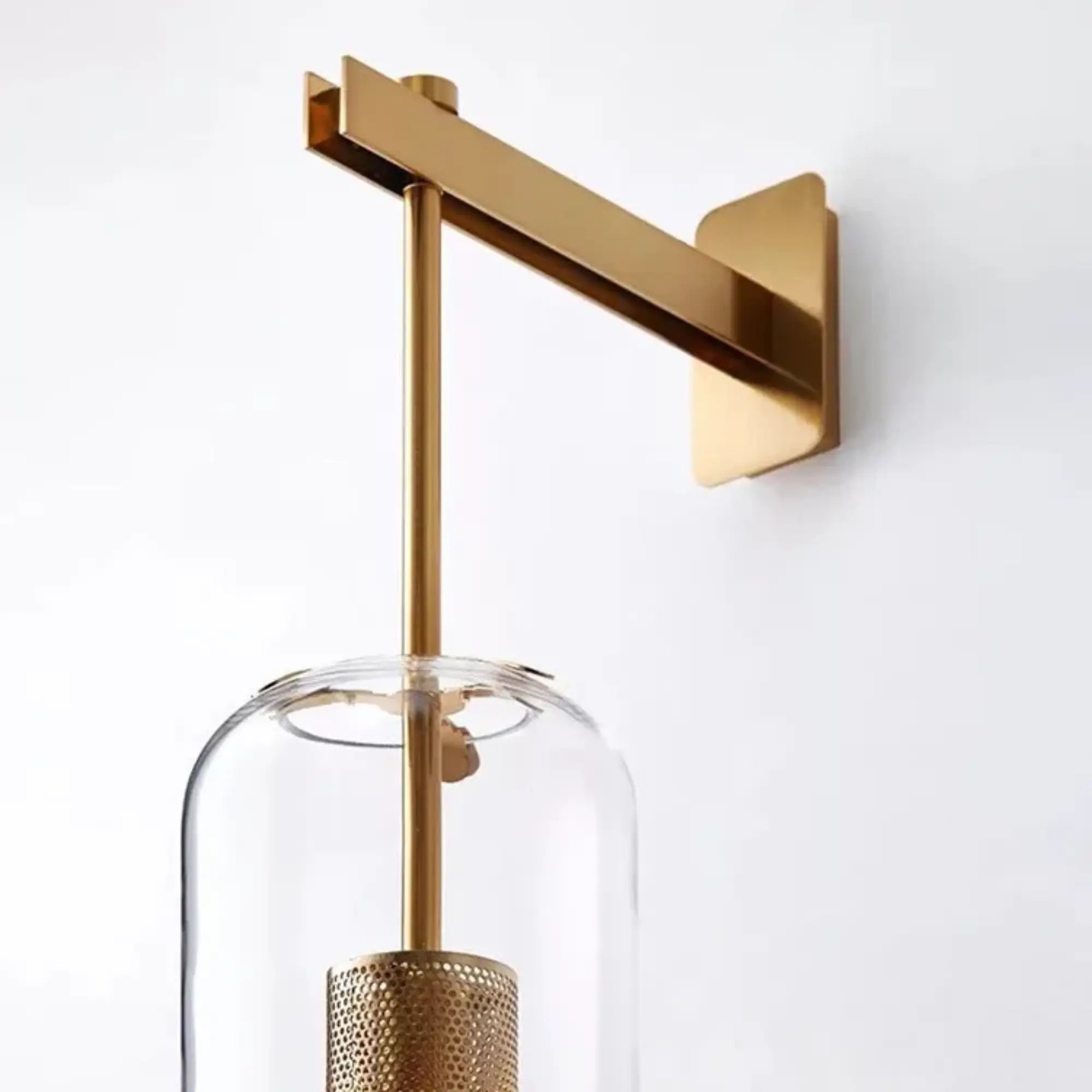 Applique murale en verre design moderne clair éclairage décoratif ajustable