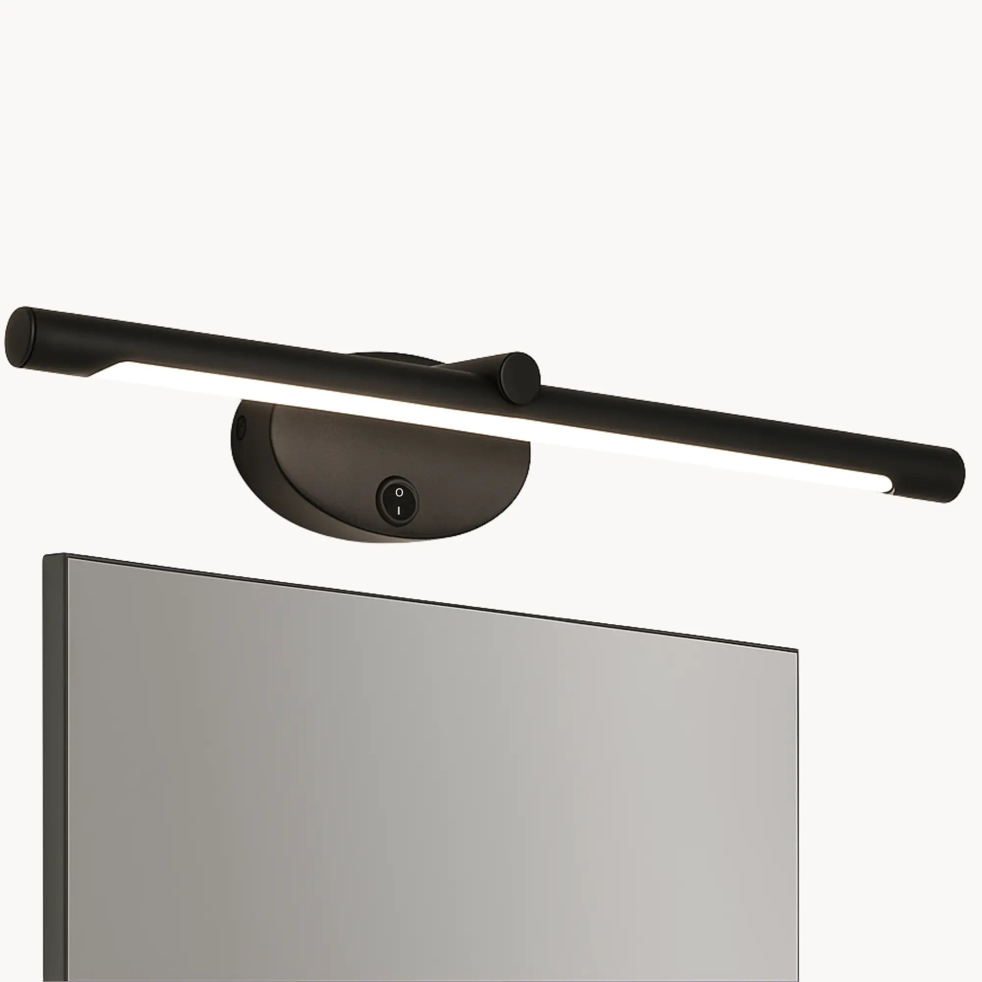 Applique murale salle de bain LED tactile noir ou doré miroir éclairage intégré