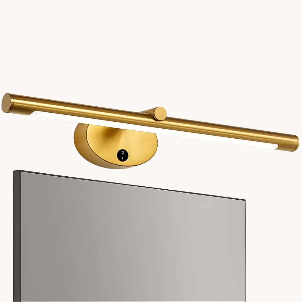 Applique murale salle de bain LED tactile noir ou doré miroir éclairage intégré