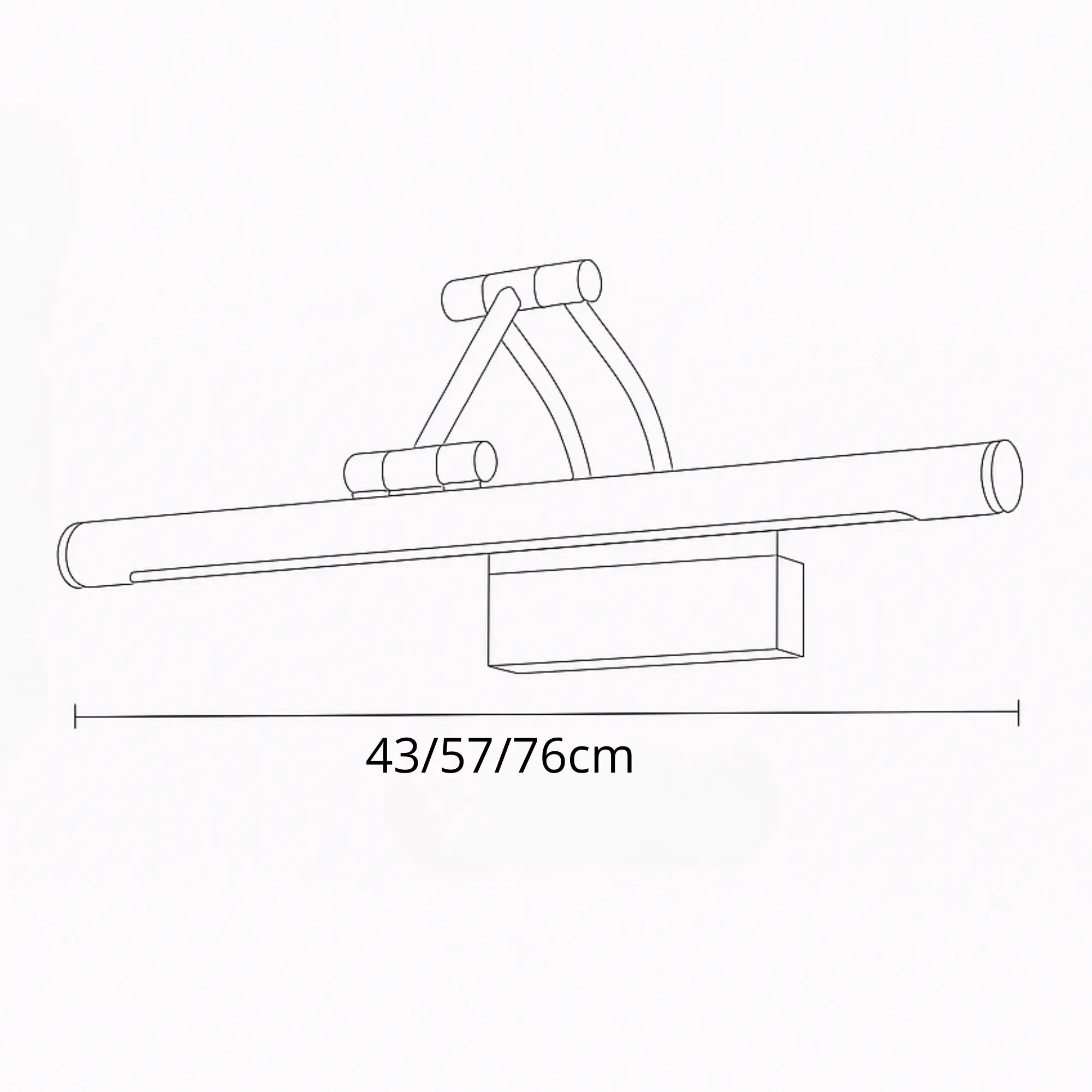 Applique murale bois design linéaire LED salle de bain laiton blanc doré