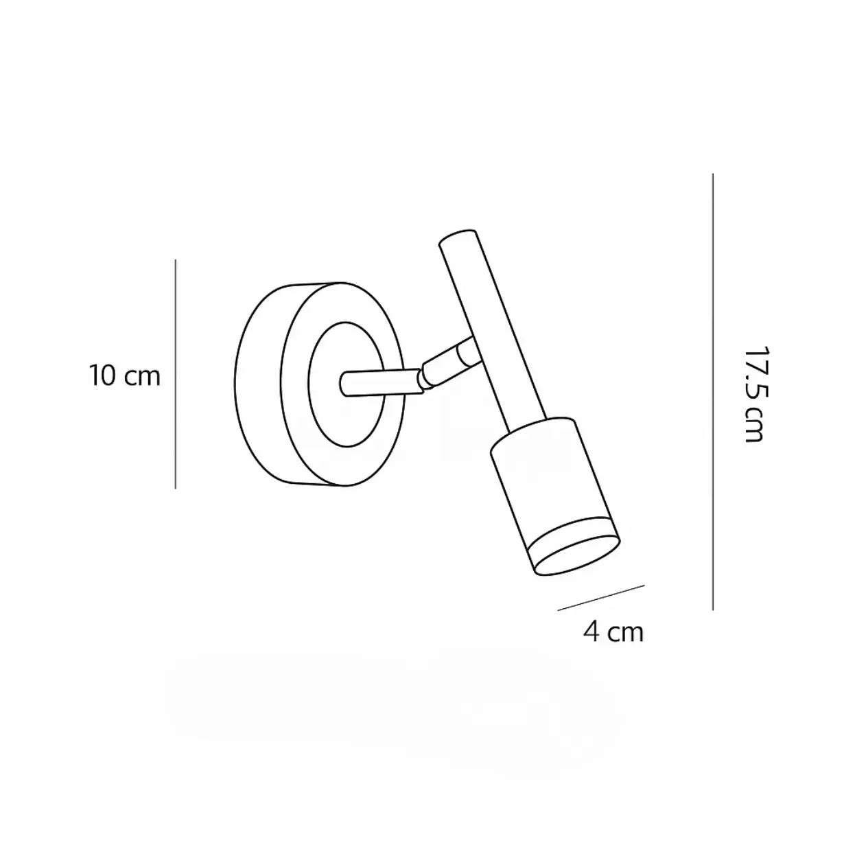 Applique murale dorée design géométrique en métal réglable LED intégrée