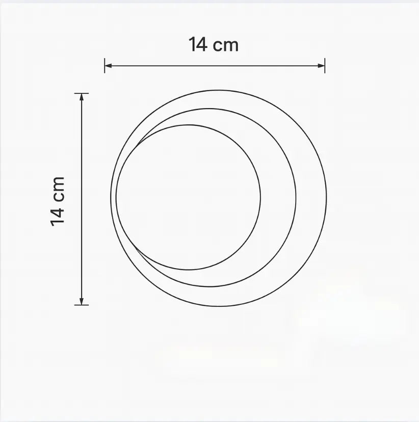 Applique murale ronde LED rotative ajustable en aluminium moderne
