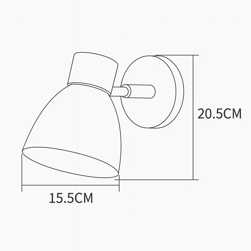 Applique murale bois E27 style nordique socle naturel abat-jour coloré