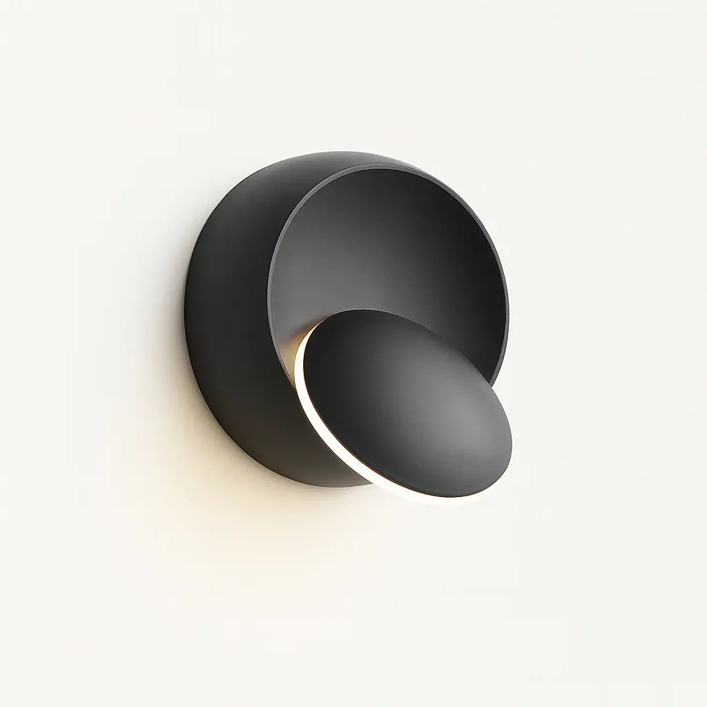 Applique murale ronde LED rotative ajustable en aluminium moderne