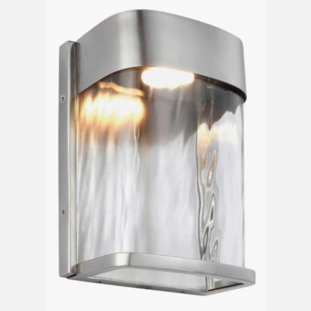 Applique murale pour salle de bain en aluminium avec LED intégrée