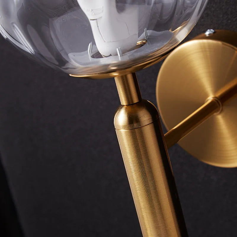 Applique murale en verre Helena design industriel moderne lumière décorative