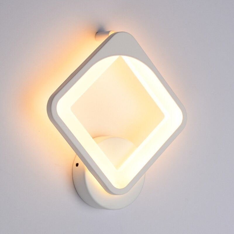 Applique murale ronde LED moderne pour chambre d'enfant en forme de cœur, étoile, feuille, papillon