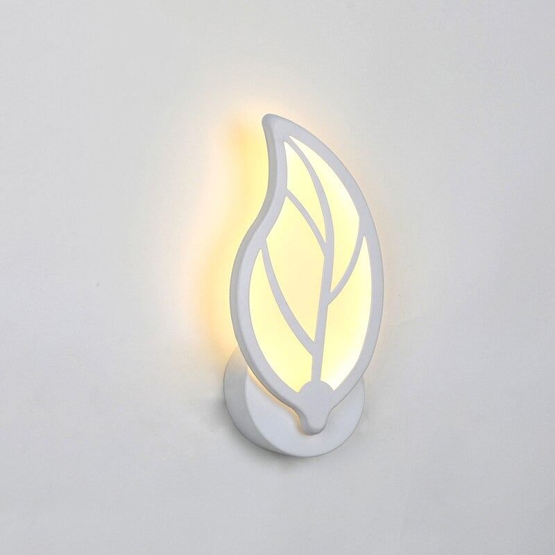 Applique murale ronde LED moderne pour chambre d'enfant en forme de cœur, étoile, feuille, papillon