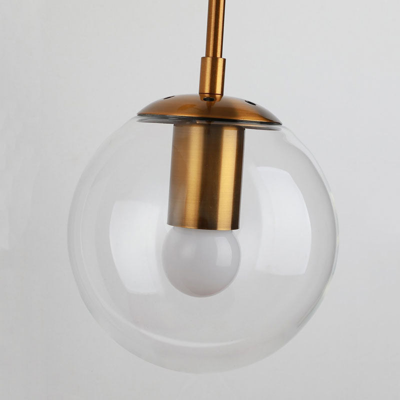 Applique murale en verre design boule suspendue ambiance chic