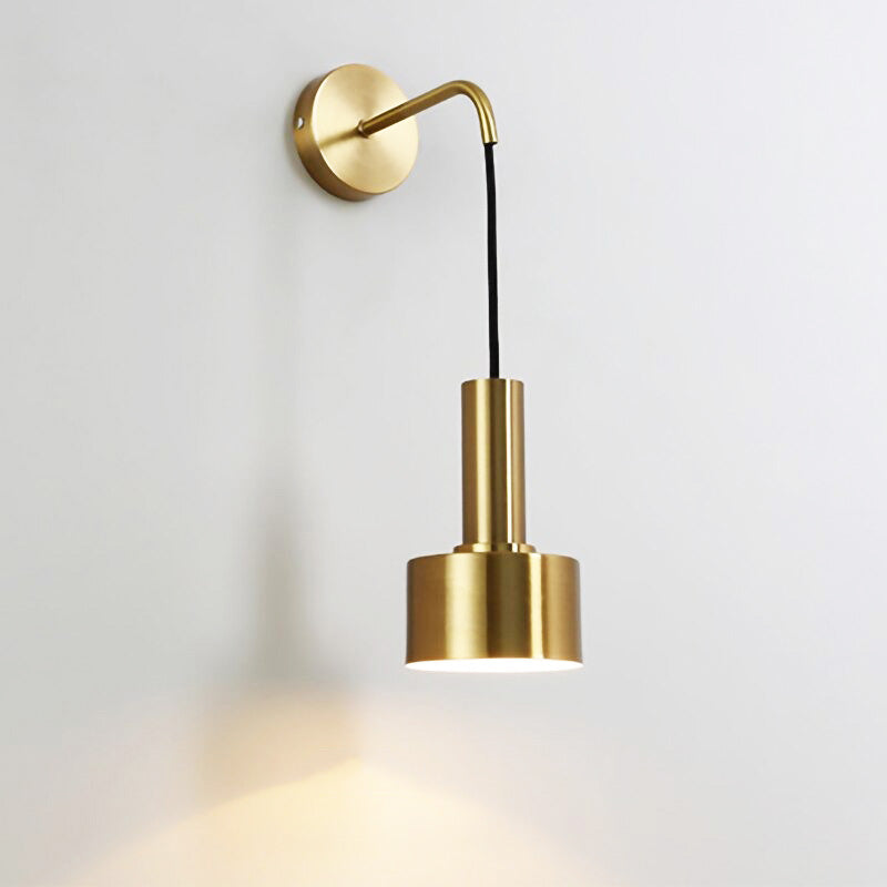 Applique murale cuisine design industriel doré style suspendu