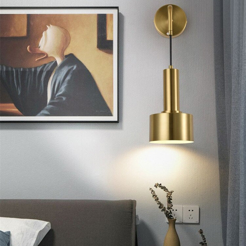 Applique murale cuisine design industriel doré style suspendu