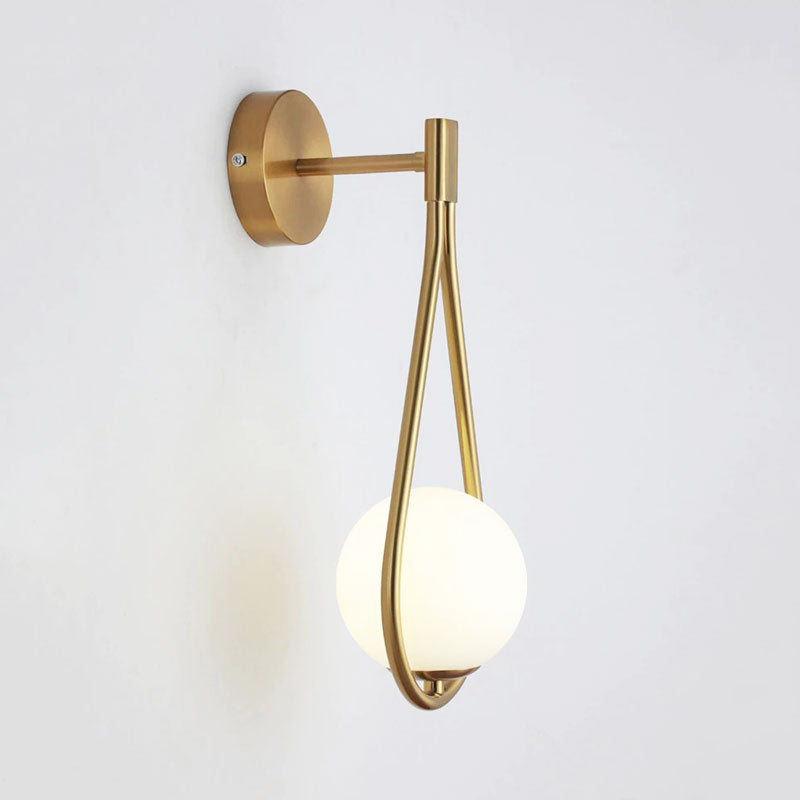 Applique Murale Escalier Design LED en Forme de Lune Dorée ou Noire