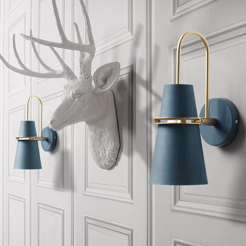 Applique murale escalier LED design nordique moderne en métal blanc