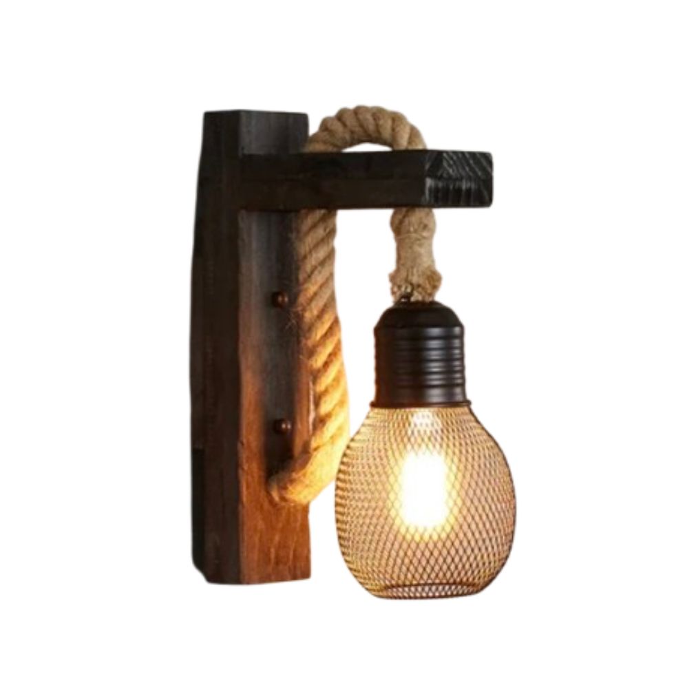 Applique murale bois design carré liseuse LED intégrée style moderne