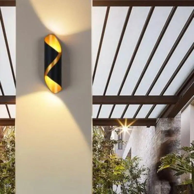 Luminaire Extérieur Applique Murale Design en Aluminium Forme Cylindrique