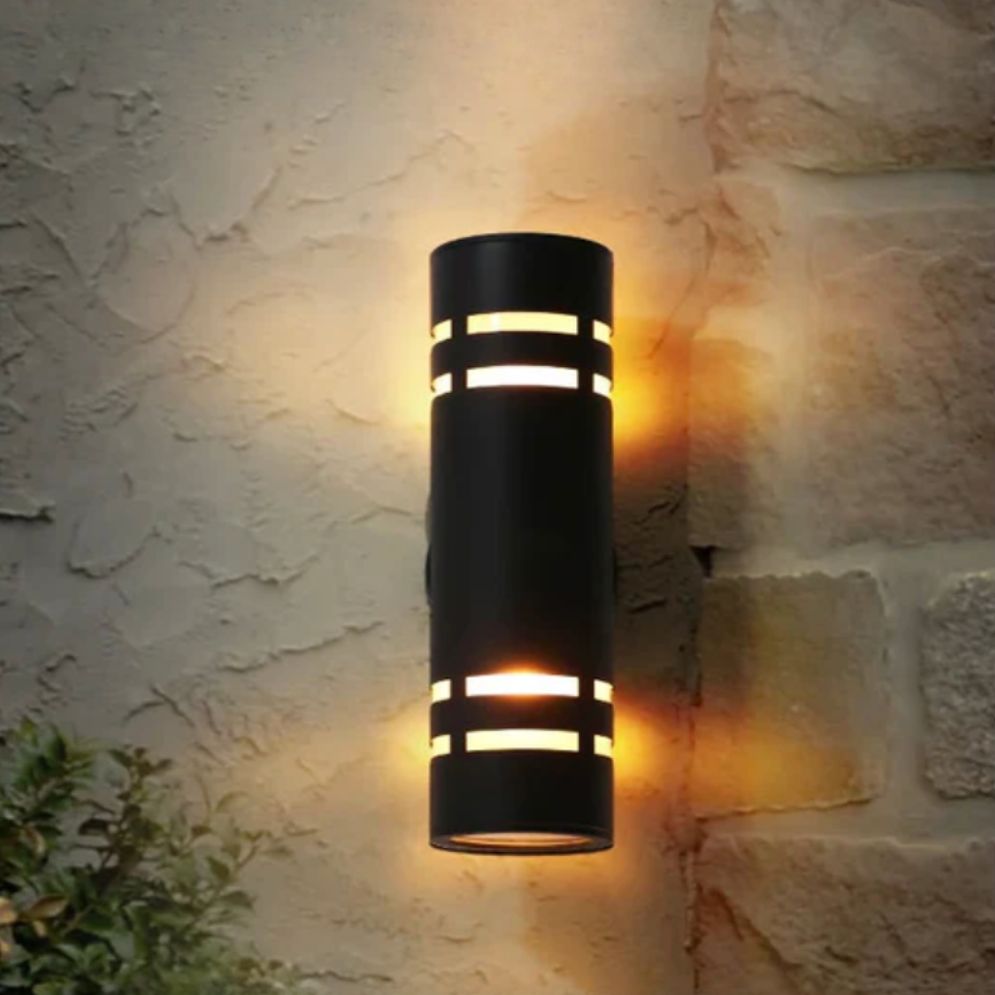 Applique murale industrielle LED pour jardin et porche en aluminium