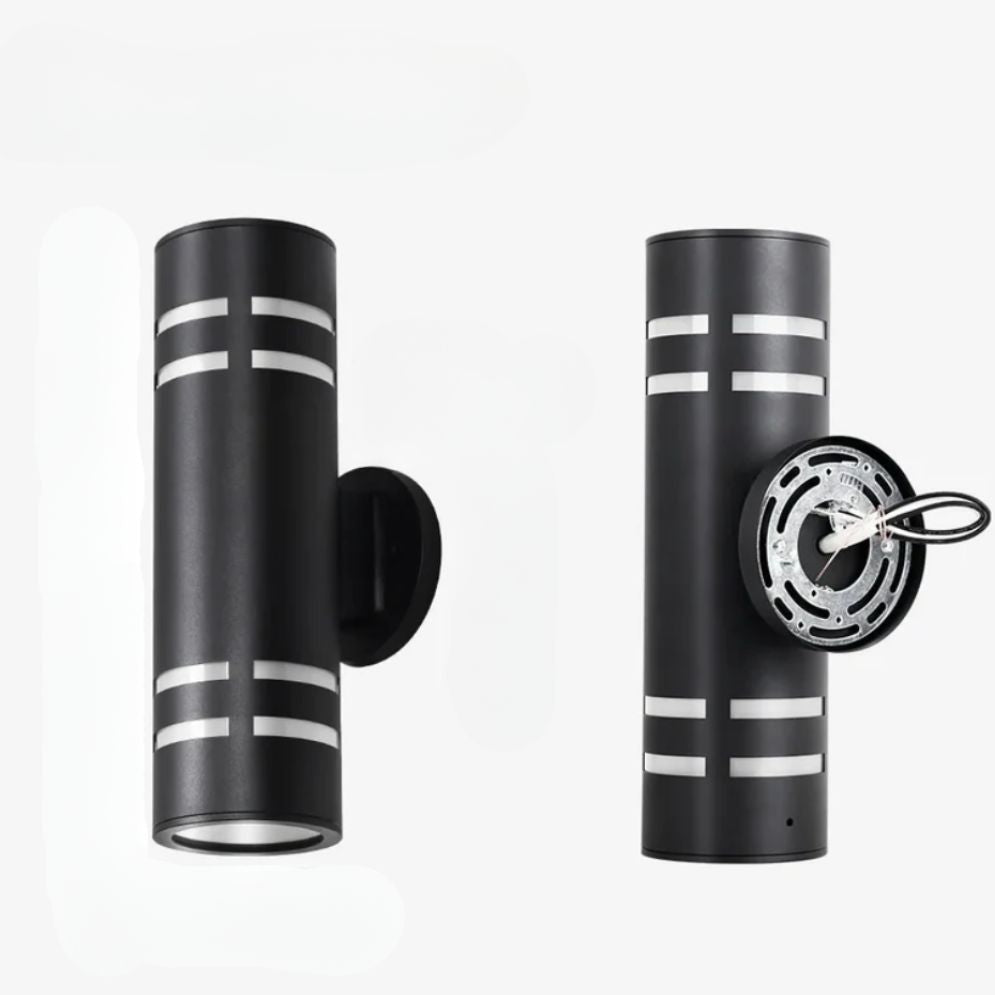 Applique murale industrielle LED pour jardin et porche en aluminium